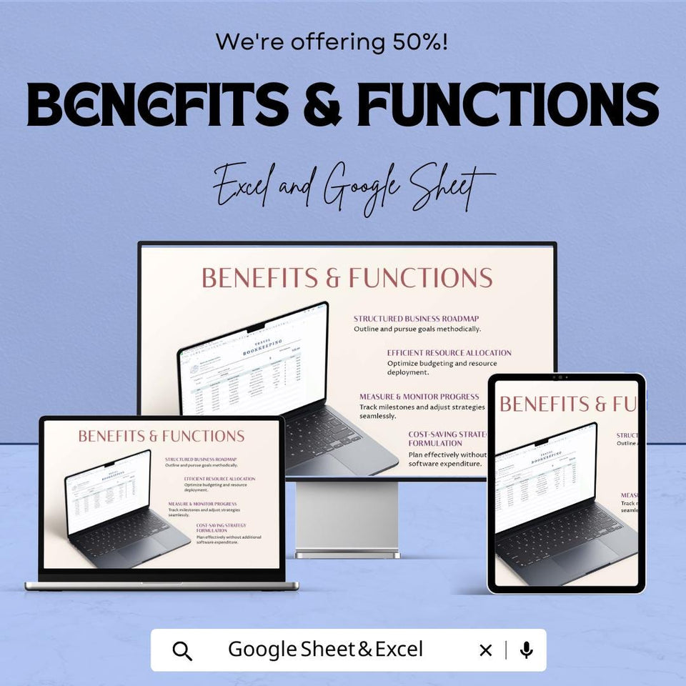 Travel Bookkeeping Sheet | Excel and Google Sheet | 50% OFF | Expense & Income Tracking Template