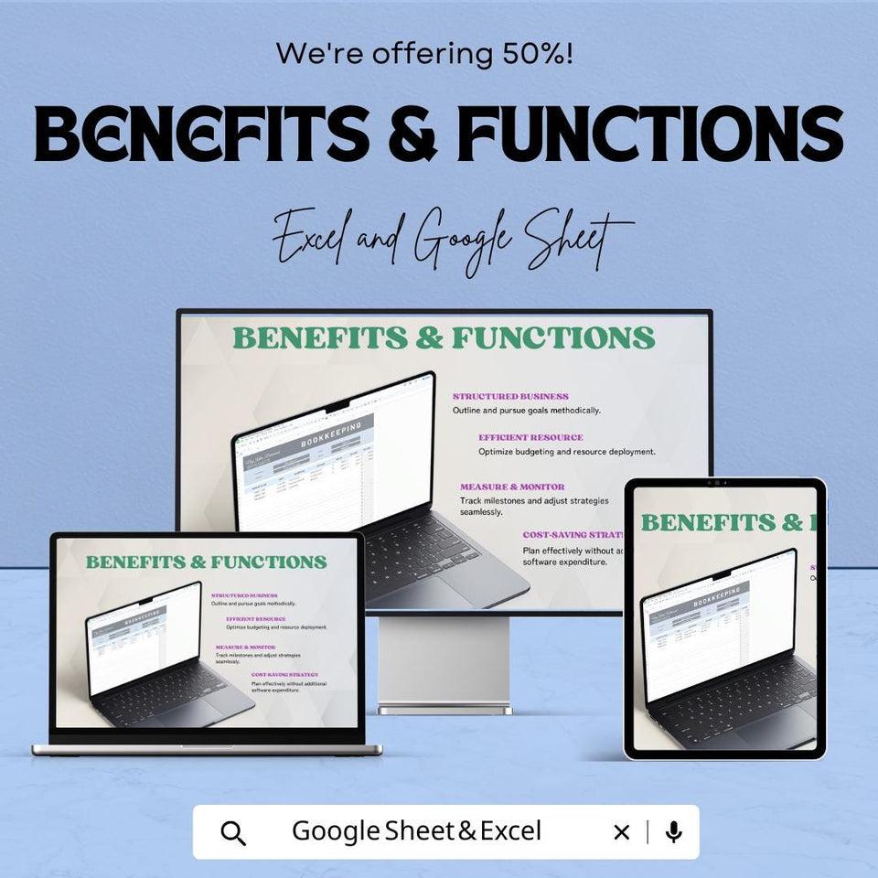 Restaurant Bookkeeping Sheet | Excel & Google Sheet | 50% OFF | Financial Management Template