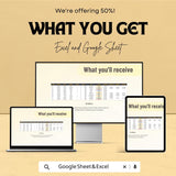 Purchase Order Dashboard | Excel & Google Sheets Template | Track Orders, Revenue, and Status | Customizable Procurement Tool