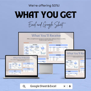 Wealth Dashboard Excel & Google Sheet | Finance Tracker | Budget Planner | Income Expense Tracker | Digital Spreadsheet