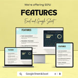 Task Tracker Dashboard | Excel & Google Sheets | Productivity Tracker | Task Management Dashboard | Task Progress Tracker
