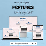 Marketing Partner Collaboration Metrics Sheet | Excel & Google Sheet | 50% OFF | Performance Tracking and Goal Setting Template