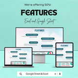 Ledger Balance Monitoring Dashboard Template | Financial Tracking Excel & Google Sheets | Manage Debts, Credits, and Balances |
