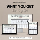 Salary Budget Template Excel & Google Sheet | Track Employee Salaries, Benefits, and Expenses | Customizable Payroll Budgeting Tool
