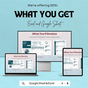 Cost of Goods (COG) Forecasting Sheet | Excel and Google Sheet | 50% OFF | Budgeting & Financial Planning Template