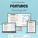 Corporate Dashboard Template - Business Performance Tracking Sheet | Excel & Google Sheets | KPI Monitoring | Financial Overview