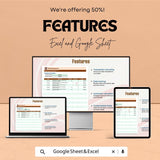 Weekly Reconciliation Sheet for Finances | Excel & Google Sheet Template | Financial Reconciliation Tracker | Budget Management Tool