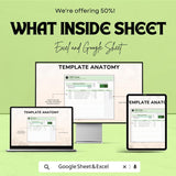 Sales Reconciliation Sheet Template for Excel and Google Sheets | Financial Management Spreadsheet | Track Sales, Additions & Deductions |