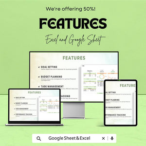 Small Business Planner Sheet | Budget, Financial Goals, Expense Tracker | Google Sheet Template for Entrepreneurs | Easy Business Management