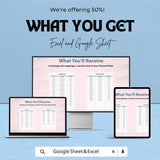 Business Plan Outline Sheet - Excel & Google Sheet Template - Financial Planning, Cash Flow Tracker, Startup Business Plan, Budget Planner