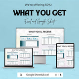 Pivot Table Dashboard Template for Excel and Google Sheets | Real-Time Data Analysis | Financial & Project Tracking