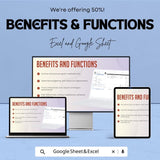 Bookkeeping Invoice Template – Excel and Google Sheet for Easy Tracking | Invoice & Payment Management, Customizable and Professional Design