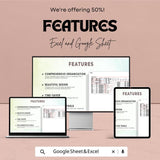 Wedding Planner Template - Ultimate Wedding Planning Sheet - Google Sheet - Organize Budget, Schedule & Tasks - Customizable Planner