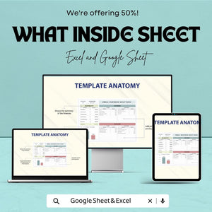 Small Business Daily Cash Sheet | Google Sheet and Excel Template | Income & Expense Tracker | Daily Cash Flow Tracker for Small Businesses