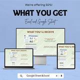 Marketing Geographic Market Data Sheet - Excel and Google Sheets Template for Market Analysis, Revenue & Spend Tracker