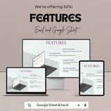Marketing Competitor Brand Analysis Sheet – Excel & Google Sheets Template for Tracking Competitor Performance and Brand Metrics