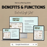 Facebook Ads Dashboard Template - Google Sheet for Facebook Advertising Insights - Marketing & ROI Tracker - Ads Performance Analysis Tool