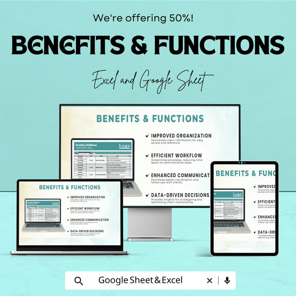 Client Tracker Sheet | Manage Clients, Projects and Tasks | Excel & Google Sheet | Customizable Template for Easy Client Management