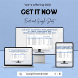 Trust Accounting Sheet | Excel and Google Sheet Template | Trust Ledger for Law Firms, Clients, Finance, Compliance & Transparency