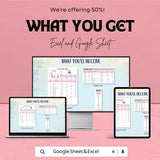 Trial Balance Sheet | Excel & Google Sheet Accounting Template | Summary Ledger with Charts | Business Finance Tracker Tool