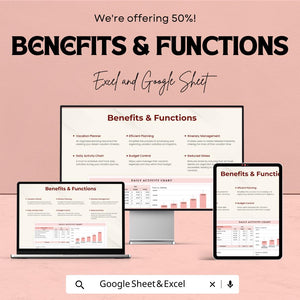Vacation Planner Sheet | Excel and Google Sheets Template | Budget & Activity Tracker | Vacation Planning Organizer