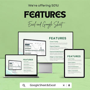 Monthly Operating Budget Worksheet | Google Sheet | Expense Tracker & Financial Planning Tool | Budget Management and Analysis Template