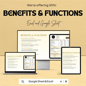 Marketing Exhibitor ROI Calculator Sheet | Excel & Google Sheets Template for Event ROI Analysis