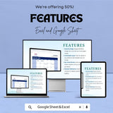 Digital Monthly Calendar Sheet | Google Sheets Template | Monthly Planner for Meetings & Appointments | Time Management Tool | 2023 Calendar