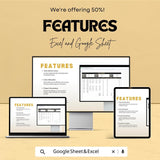 Construction Timesheet Template | Excel & Google Sheet | Track Hours, Crew, Costs | Project Management Spreadsheet