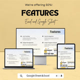 Construction Accounting Template | Excel & Google Sheet | Project Cost Tracker | 50% Off!