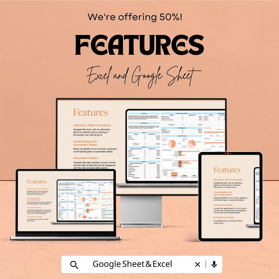 Best Budget Book Sheet | Excel & Google Sheet Template | Financial Planning Tool | Budget Tracker 2023 | Easy to Use Budget Book |