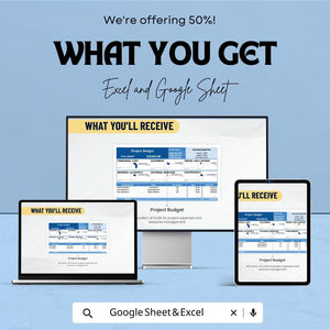 Project Budget Sheet | Excel & Google Sheets | Business Budget Template | Financial Planner | Cost Tracker | Instant Download