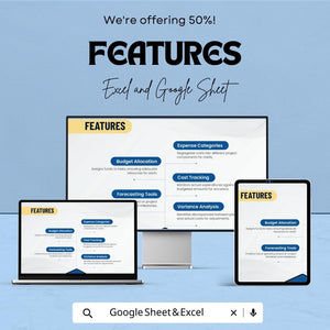 Project Budget Sheet | Excel & Google Sheets | Business Budget Template | Financial Planner | Cost Tracker | Instant Download