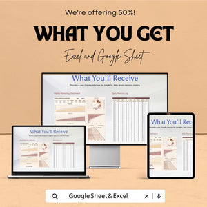 Digital Marketing Dashboard Excel and Google Sheet | Real-Time Analytics, KPI Tracker, Marketing Performance Dashboard