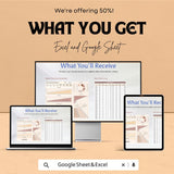 Digital Marketing Dashboard Excel and Google Sheet | Real-Time Analytics, KPI Tracker, Marketing Performance Dashboard