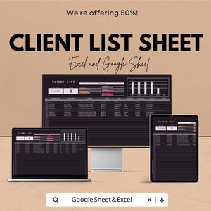 Client List Template | Excel & Google Sheet | Organize Contacts, Track Leads, and Manage Clients
