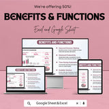 Analytics Data Dashboard - Track Metrics, Social Media, and Lead Generation Performance in Excel & Google Sheets