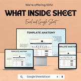 Market Branding Budget Planner Sheet | Excel Template for Financial Planning & Expense Allocation | Branding Expenses and Budget Effectively
