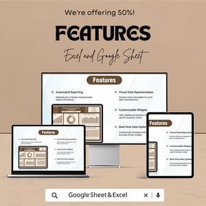 Marketing KPI Dashboard | Google Sheet & Excel Template | Market Research KPI | Campaign Tracker | Digital Marketing Metrics