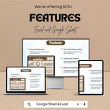 Marketing KPI Dashboard | Google Sheet & Excel Template | Market Research KPI | Campaign Tracker | Digital Marketing Metrics