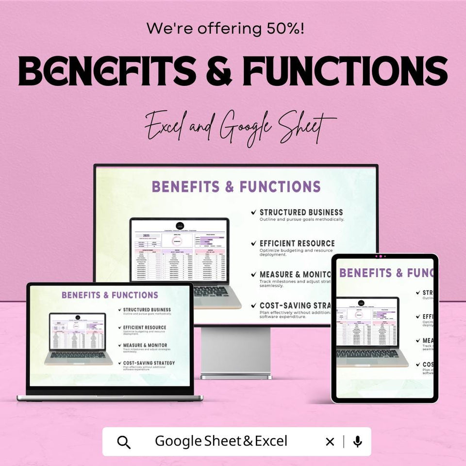 Marketing Annual Budget Planner Sheet | Financial Planning Template | Budget Allocation Excel & Google Sheets | Business Strategy Tool