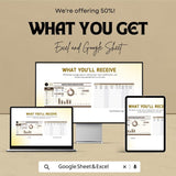 Marketing Sponsor Contribution Tracker | Event Sponsorship Log | Excel and Google Sheets for Fundraising, Donation & Acknowledgement Tracker