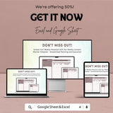 Weekly Content Planner Sheet | Google Sheets & Excel Template | Social Media Calendar | Content Plan Tracker | Digital Marketing Planne