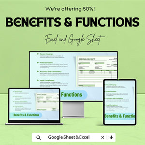 Official Receipt Sheet Template | Payment Tracker | Business Invoice | Downloadable Receipt Format | Customizable Receipt Sheet