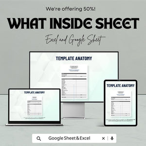 Profit and Loss Statement Sheet | Excel and Google Sheets | Business Finance Tracker | Printable P&L Template | Small Business Accounting
