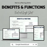 Profit and Loss Statement Sheet | Excel and Google Sheets | Business Finance Tracker | Printable P&L Template | Small Business Accounting