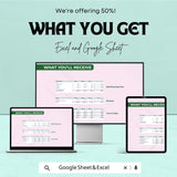 Financial Profit and Loss Sheet | Budget Management and Expense Tracker | Google Sheets | Instant Download for Small Business & Personal Use