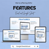 Commercial Sales Invoice Template - Excel & Google Sheet | Customizable Invoice Tracker for Businesses | Professional Invoice Sheet |