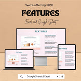 Cashflow Forecast Sheet for Businesses | Dynamic Financial Planning Tool in Excel & Google Sheets | Cash Flow Tracker