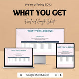 Cashflow Forecast Sheet for Businesses | Dynamic Financial Planning Tool in Excel & Google Sheets | Cash Flow Tracker